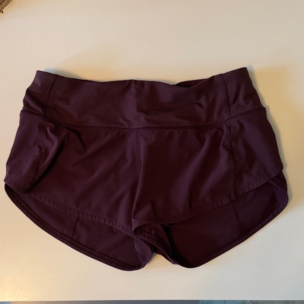 Lululemon Athletica Dark Purple Athletic Shorts